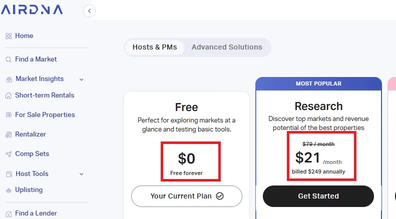 airdna free plan.webp