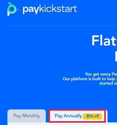 paykickstart 20% OFF On Annual Plan.webp