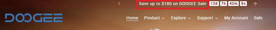 Doogee $180 OFF Sale.webp