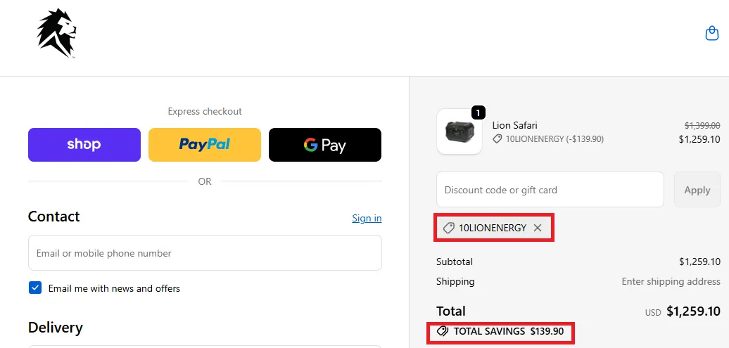 Lionenergy 10% OFF Coupon.webp