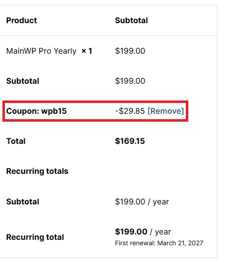 Mainwp 15% OFF Coupon Code.webp
