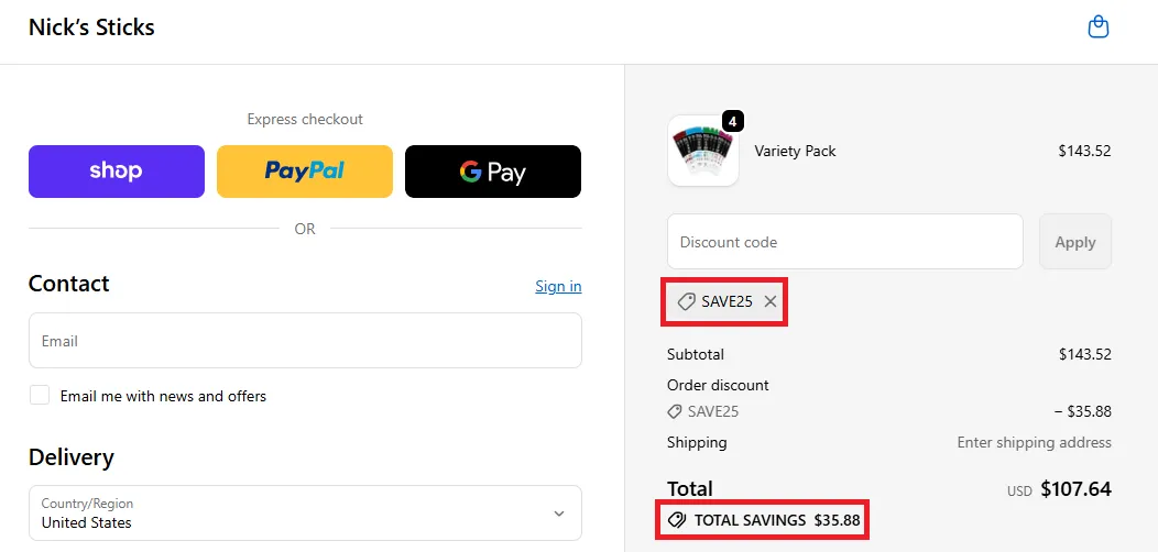 Nicks-Sticks 20% OFF Coupon Code.webp