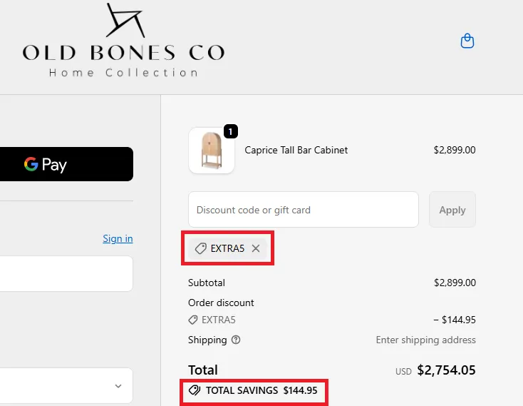 oldbonesco 5% off coupon code.webp