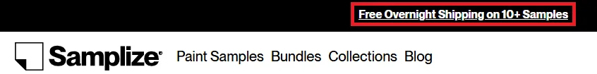 samplize free shipping offer.webp