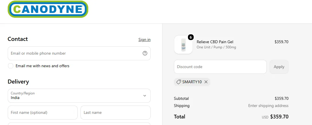 Canodynecbd 10% off coupon