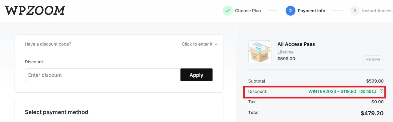 Wpzoom 20% off coupon code