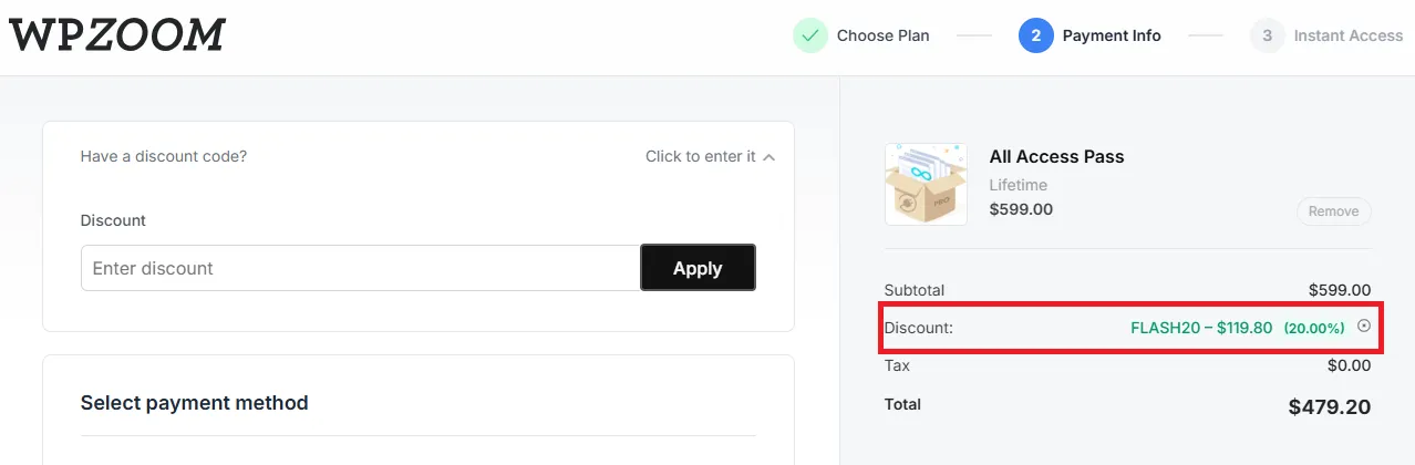 Wpzoom 20% off coupon