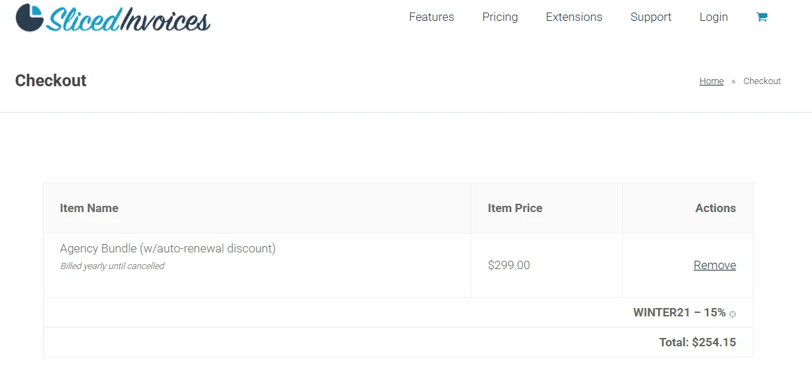 Slicedinvoices 15% off coupon