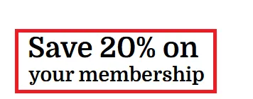 Trusy 20% off offer