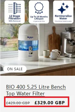 WatersCo 10% off offer