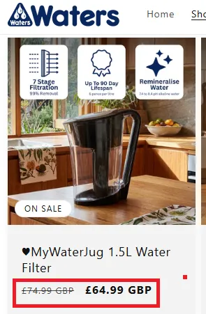 Watersco 20% off deal