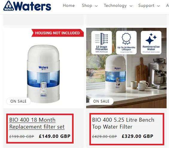 Watersco 30% off offer