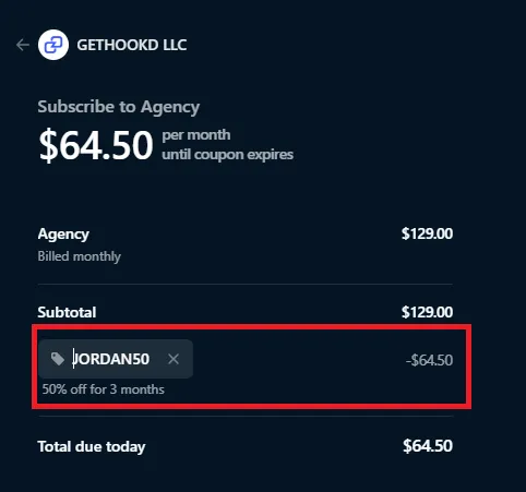 Gethookd latest coupon