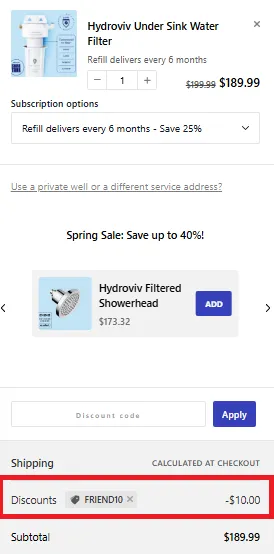 HydroIV 10% Off coupn