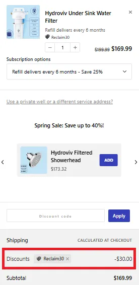 HydroIV 30% Off coupn