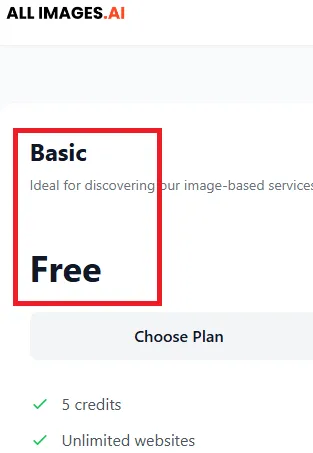 All Images AI free offer