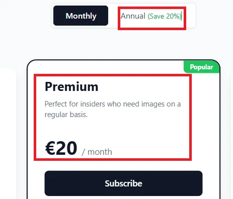 All Images AI 20% off discount offer