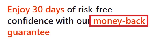 Mirasvit money back guarantee