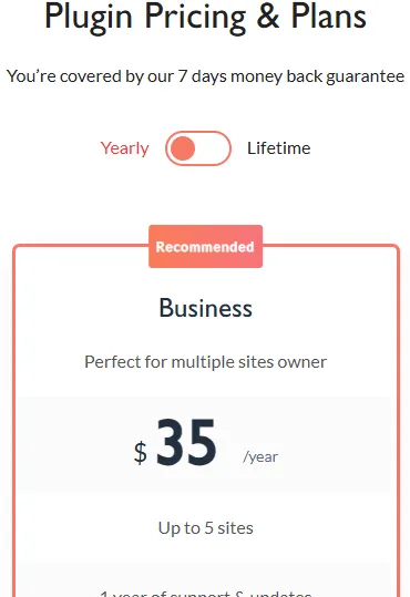 Gsplugins plan offer