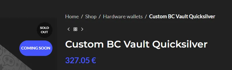 BC Vault offer