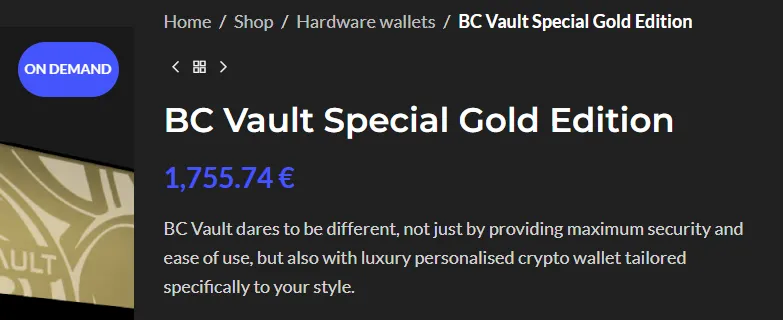 BC Vault Deal