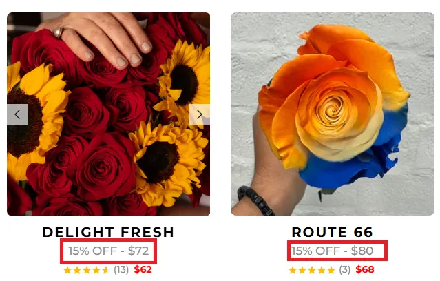Rosaholics 15% off deal