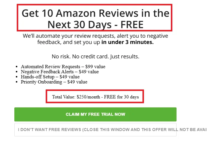 Sellerlabs offer