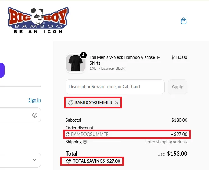 Bigboybamboo 15% off coupon code