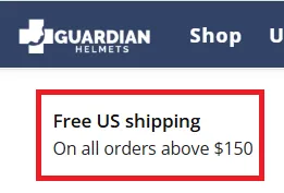 Guardianhelmets free shipping offer