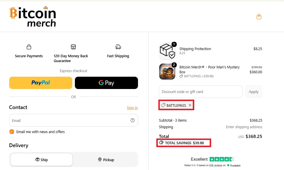 Bitcoinmerch latest coupon code