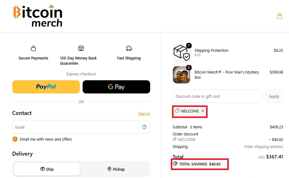 Bitcoinmerch 10% off coupon code