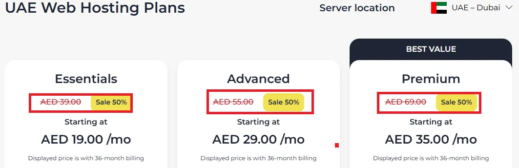 Aeserver 50% off on plans