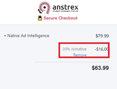 Anstrex 20% off discount coupon