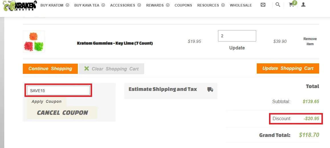 Krakenkratom coupon