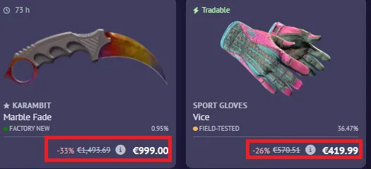 Skinbaron latest offer