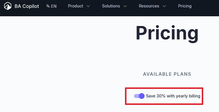 BA Copilot 30% off offer