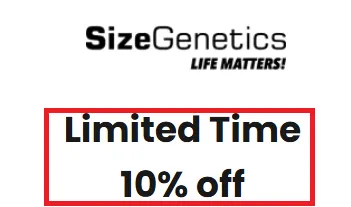 Sizegeneticsn10% off discount code