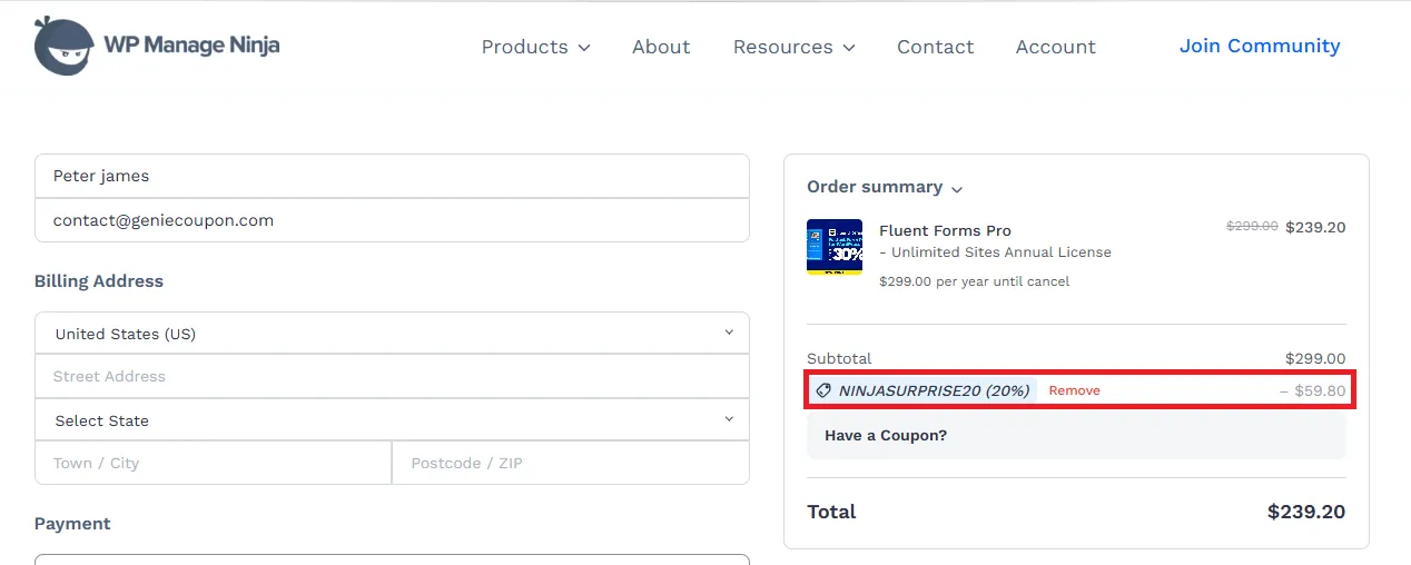 Wpmanageninja8 20% off coupon code